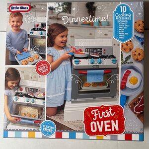 Little Tikes First Oven Kids Playset - Gray, Blue & Red